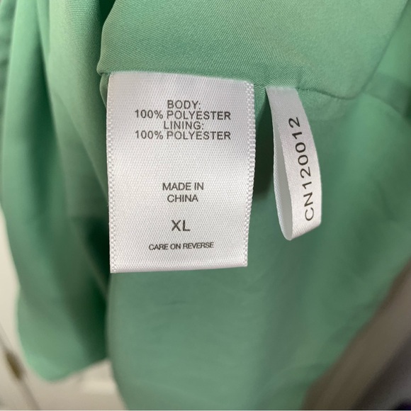 NY&C Floral Off the Shoulder Dress Green Size X-Large NWT - Picture 3 of 3